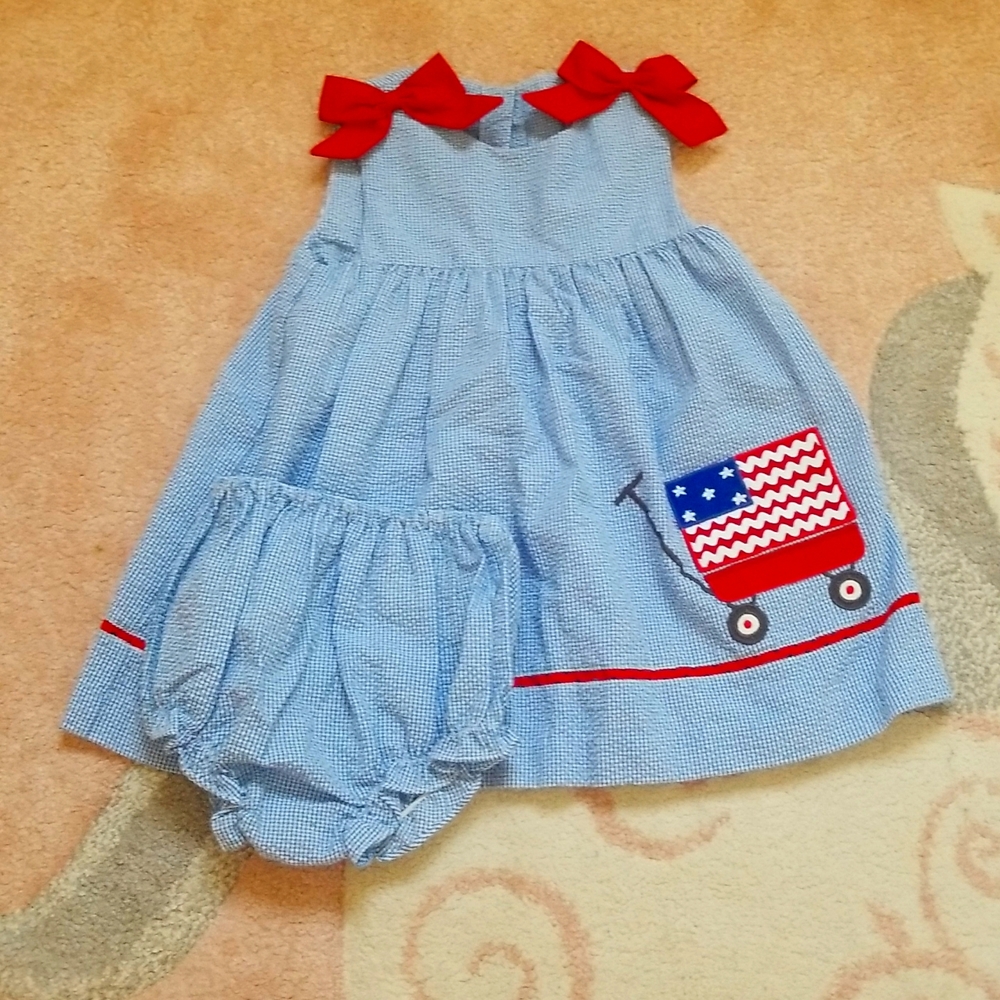 Patriotic dress with bloomers